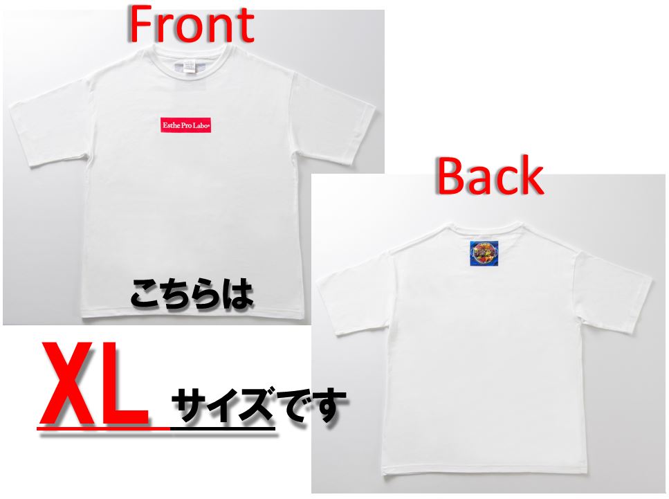 プロラボTシャツ (白地・赤ロゴ・XLサイズ)