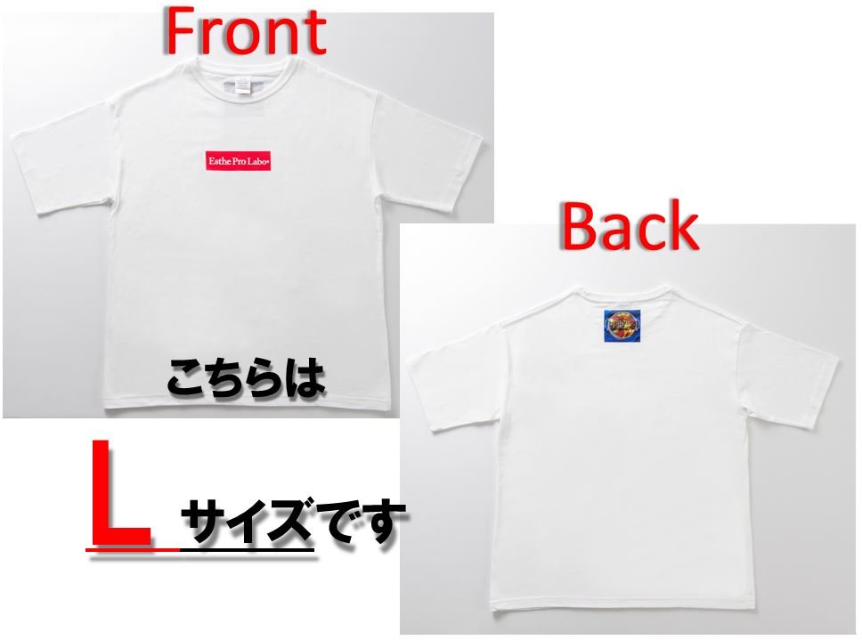 プロラボTシャツ (白地・赤ロゴ・Lサイズ)