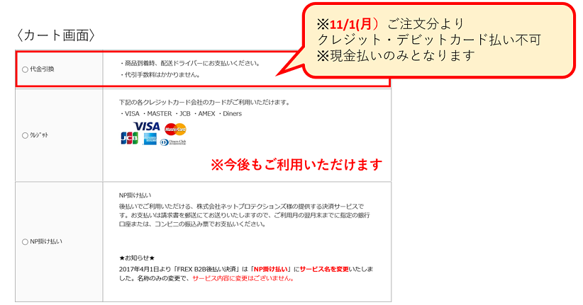 書類引き換え現金払い